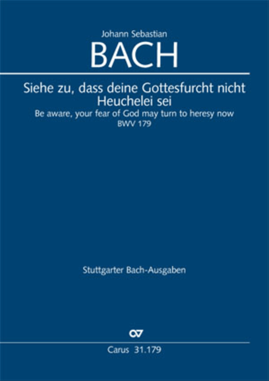 Be aware, your fear of God may turn to heresy (Siehe zu, dass deine Gottesfurcht nicht Heuchelei sei) STB scores gallery preview page 1