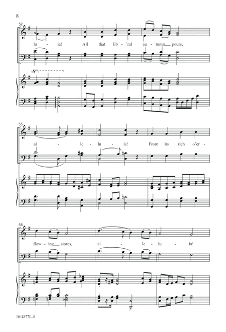 Praise to God, Immortal Praise 4-Part scores gallery preview page 8