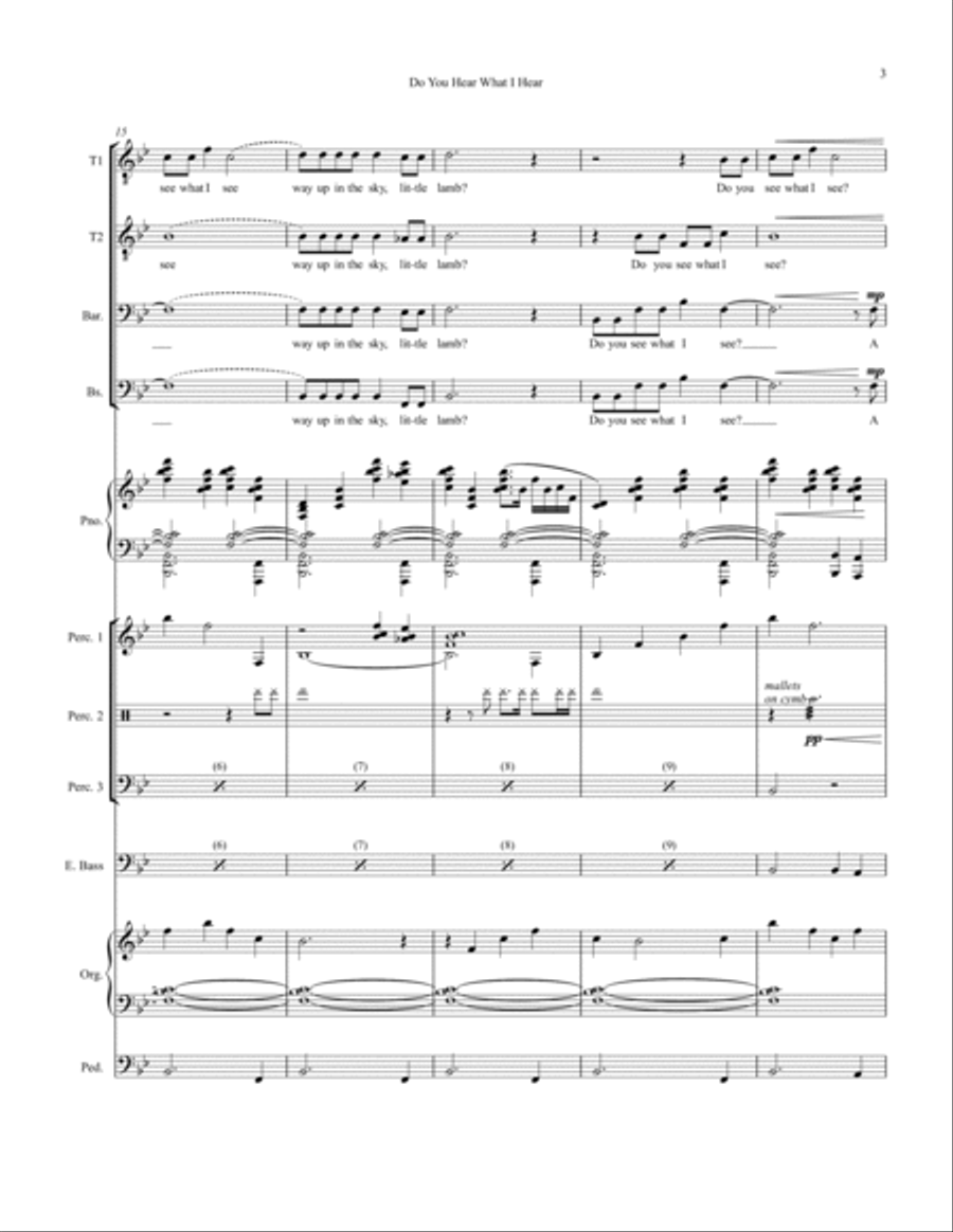 Do You Hear What I Hear Small Ensemble scores gallery preview page 3