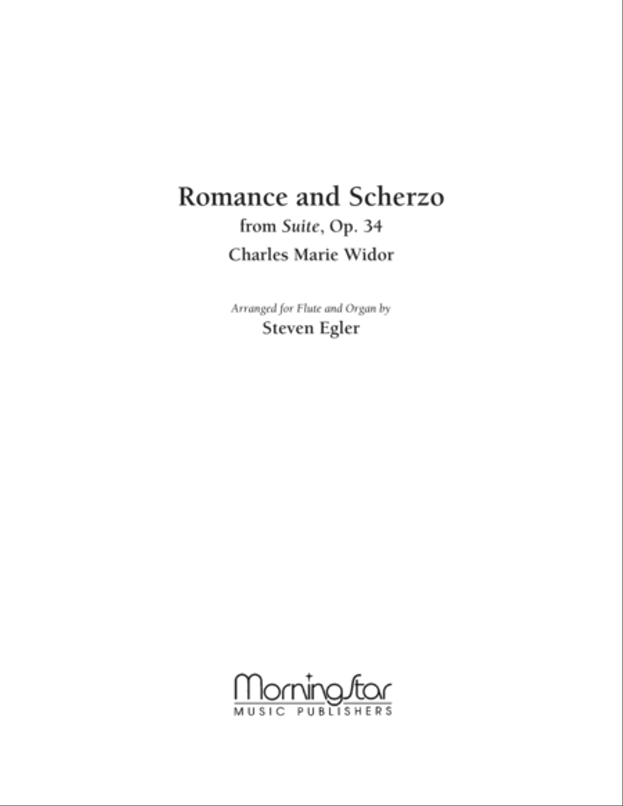 Romance and Scherzo from Suite, Op. 34 Flute scores gallery preview page 1