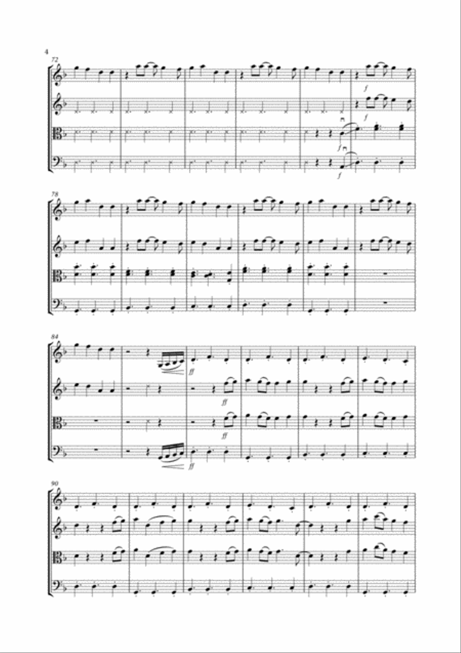 Shape Of You Shape Of You String Quartet scores gallery preview page 4