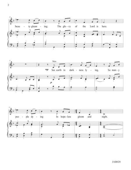 ARISE AND SHINE! by John A. Behnke Choir - Digital Sheet Music