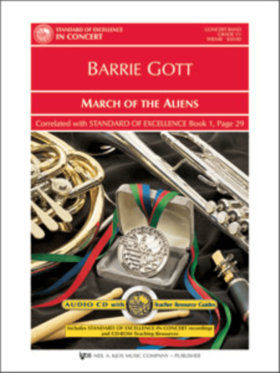 March of the Aliens Concert Band scores gallery preview page 1