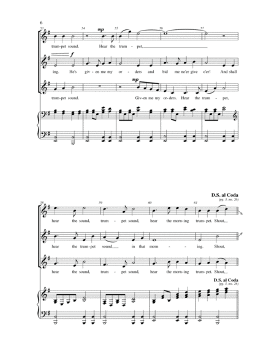 The Morning Trumpet SSA scores gallery preview page 5