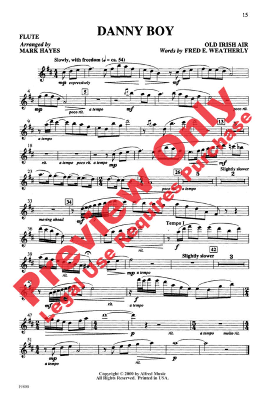 Danny Boy Danny Boy 4-Part scores gallery preview page 15
