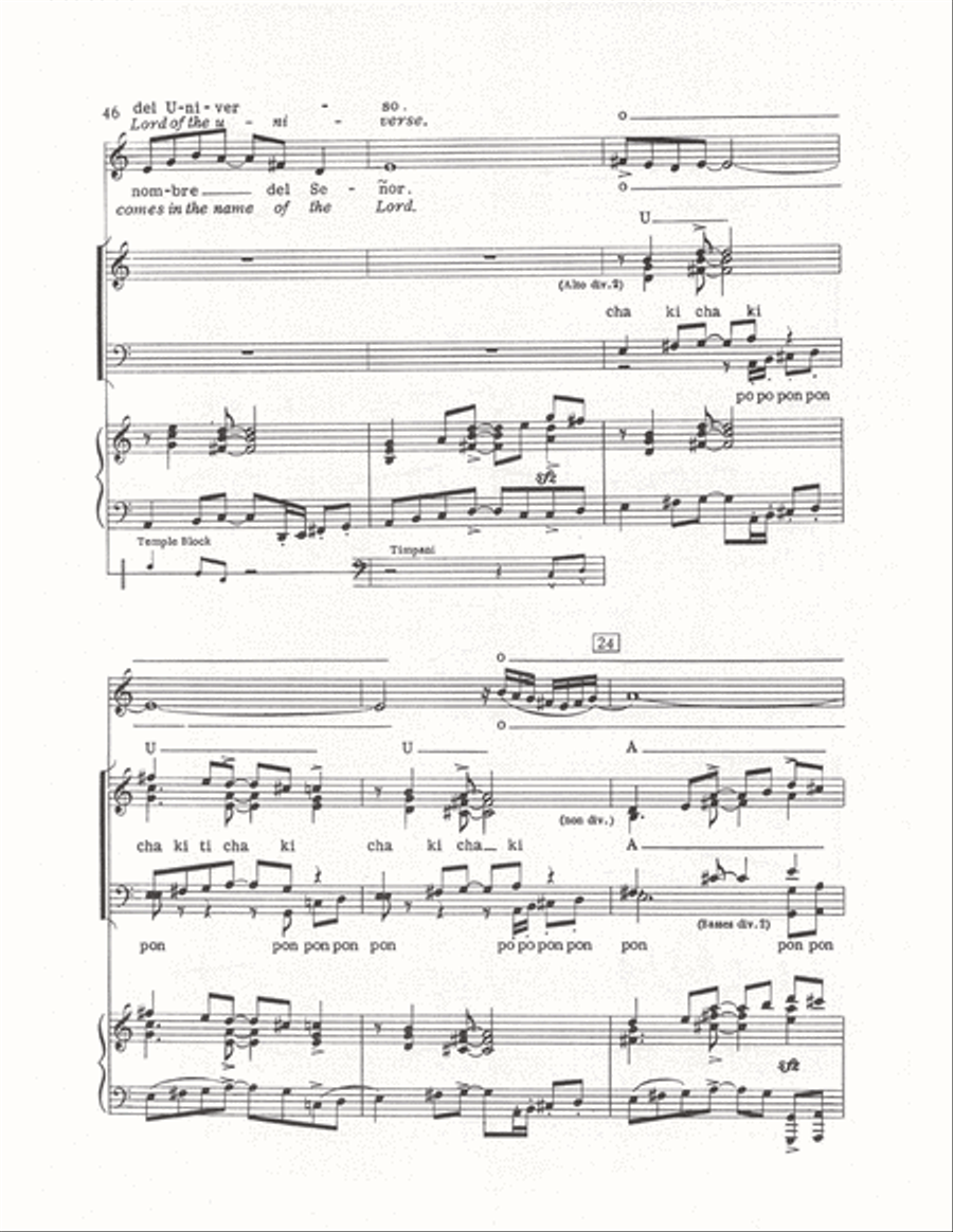 The Cuban Mass (Vocal Score) 4-Part scores gallery preview page 43