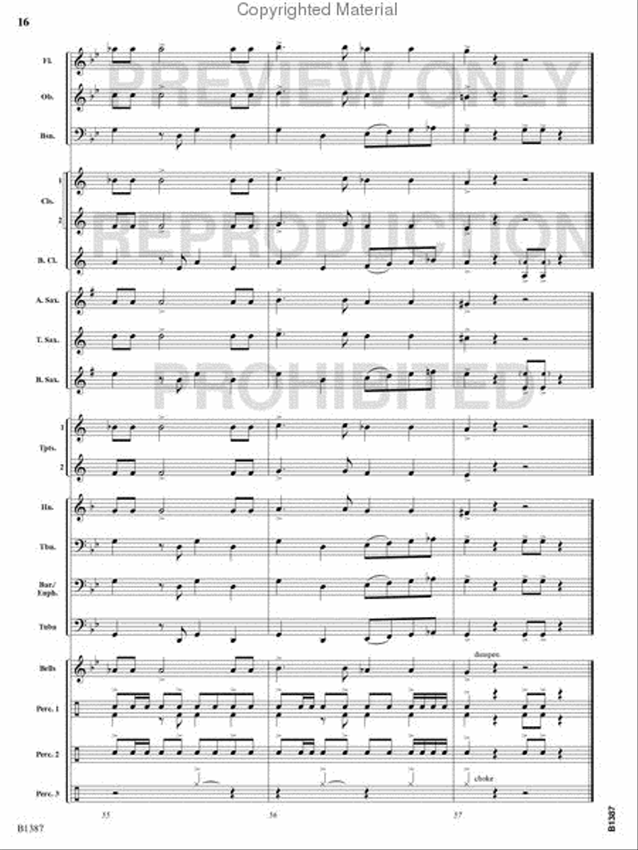 Fiesta Española Concert Band scores gallery preview page 15