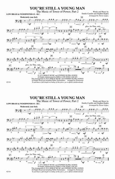 You're Still a Young Man: Low Brass & Woodwinds #1 - Bass Clef