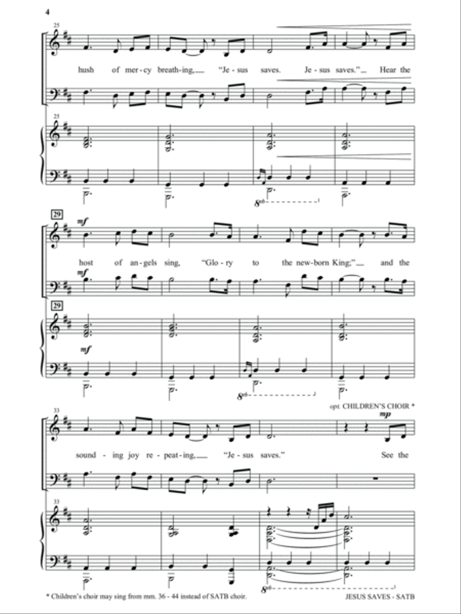 Jesus Saves 4-Part scores gallery preview page 3