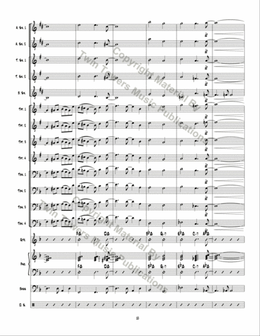 Table Time Jazz Ensemble scores gallery preview page 11