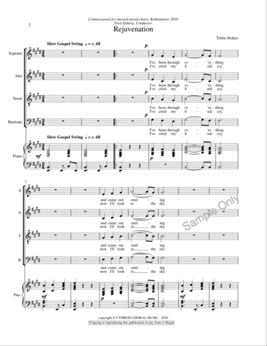 Rejuvenation 4-Part scores gallery preview page 2