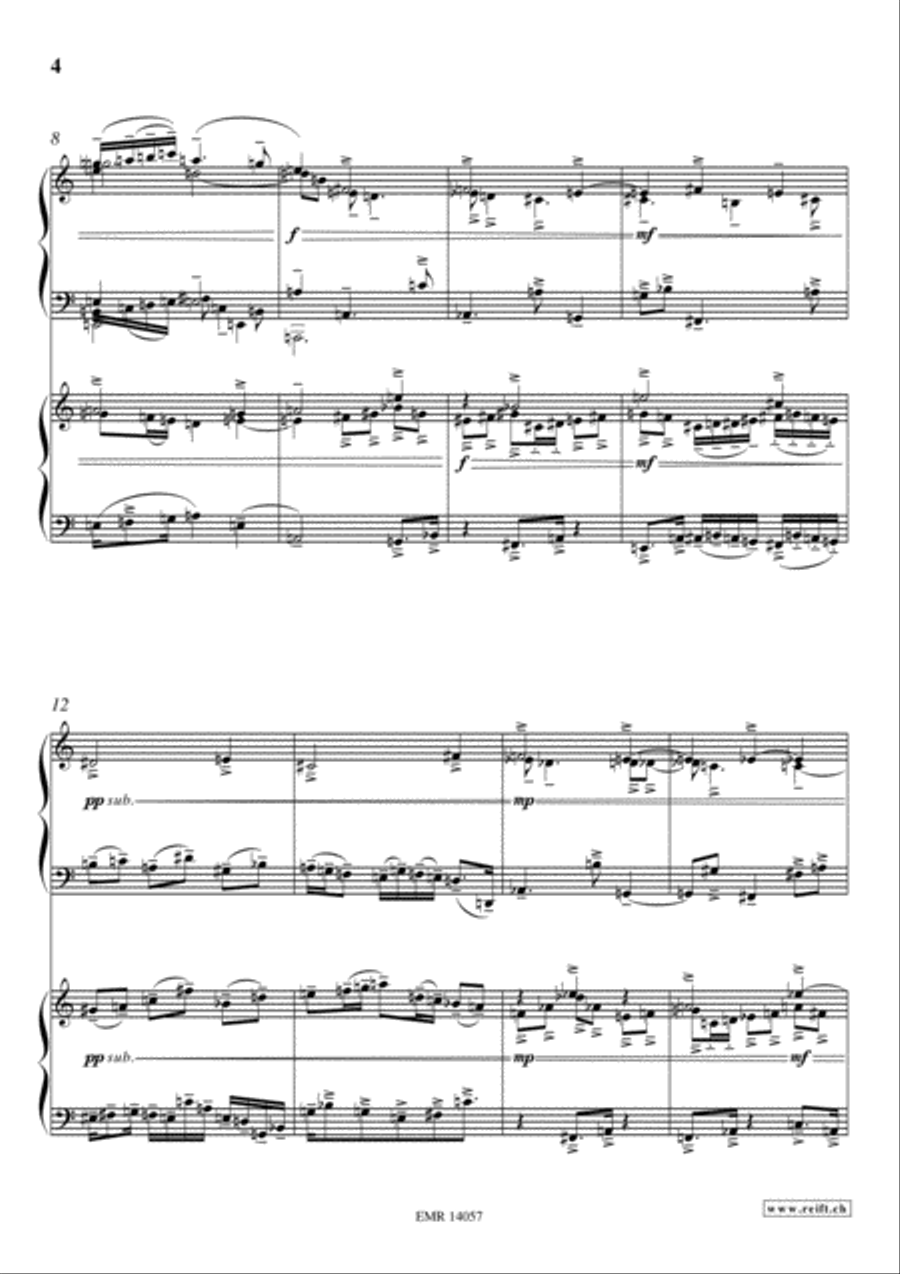 Fantasia Del Quinto Tono Piano Duet scores gallery preview page 4