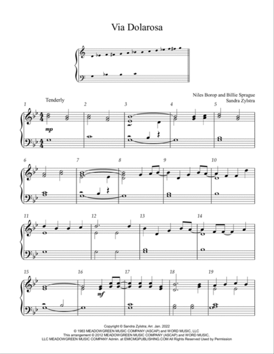 Via Dolorosa Handbell Choir scores gallery preview page 2