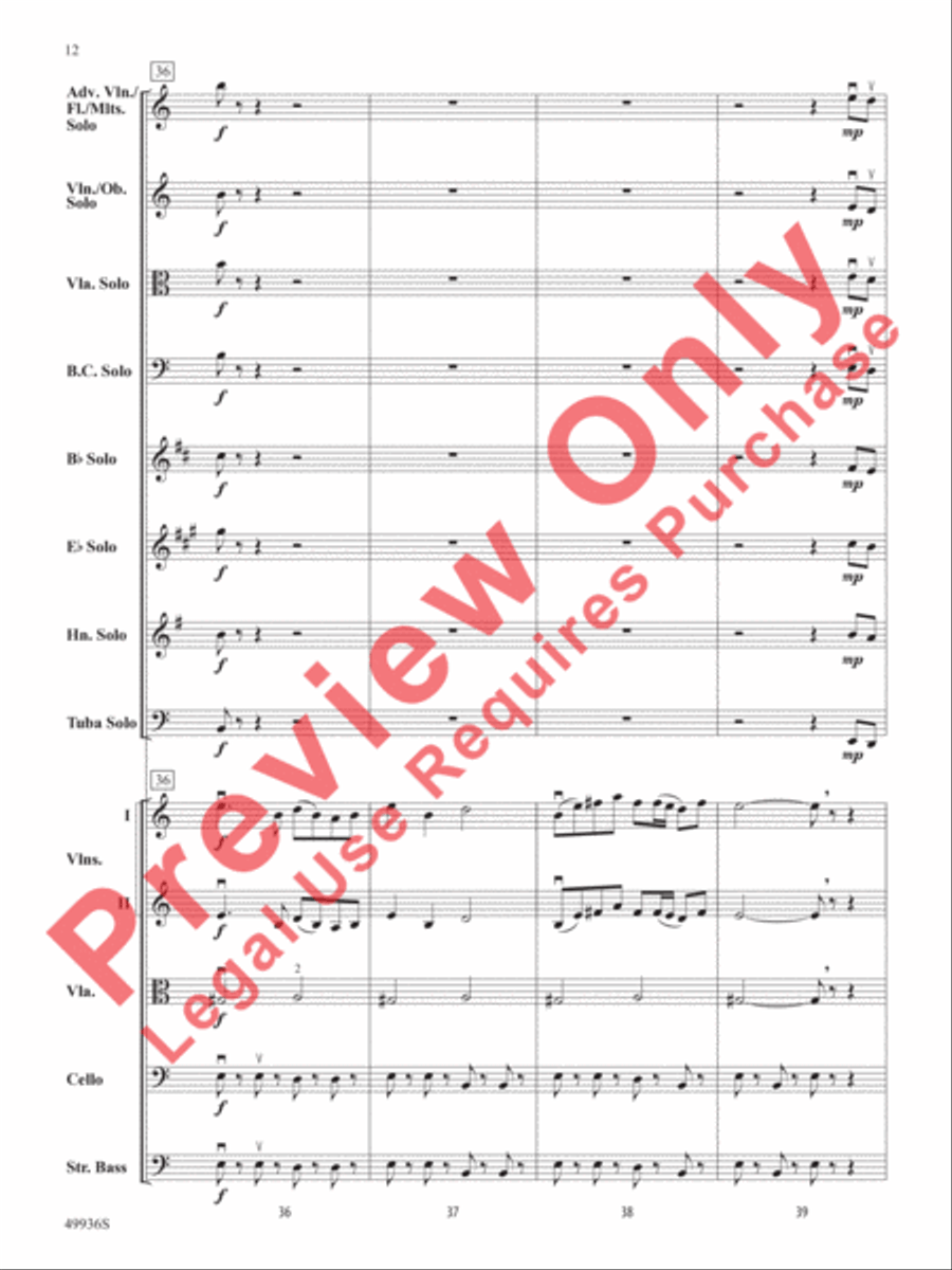 A Chameleon Concerto String Orchestra scores gallery preview page 13