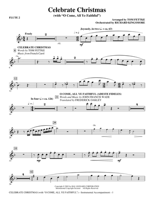 Celebrate Christmas (with O Come, All Ye Faithful) - Flute 2