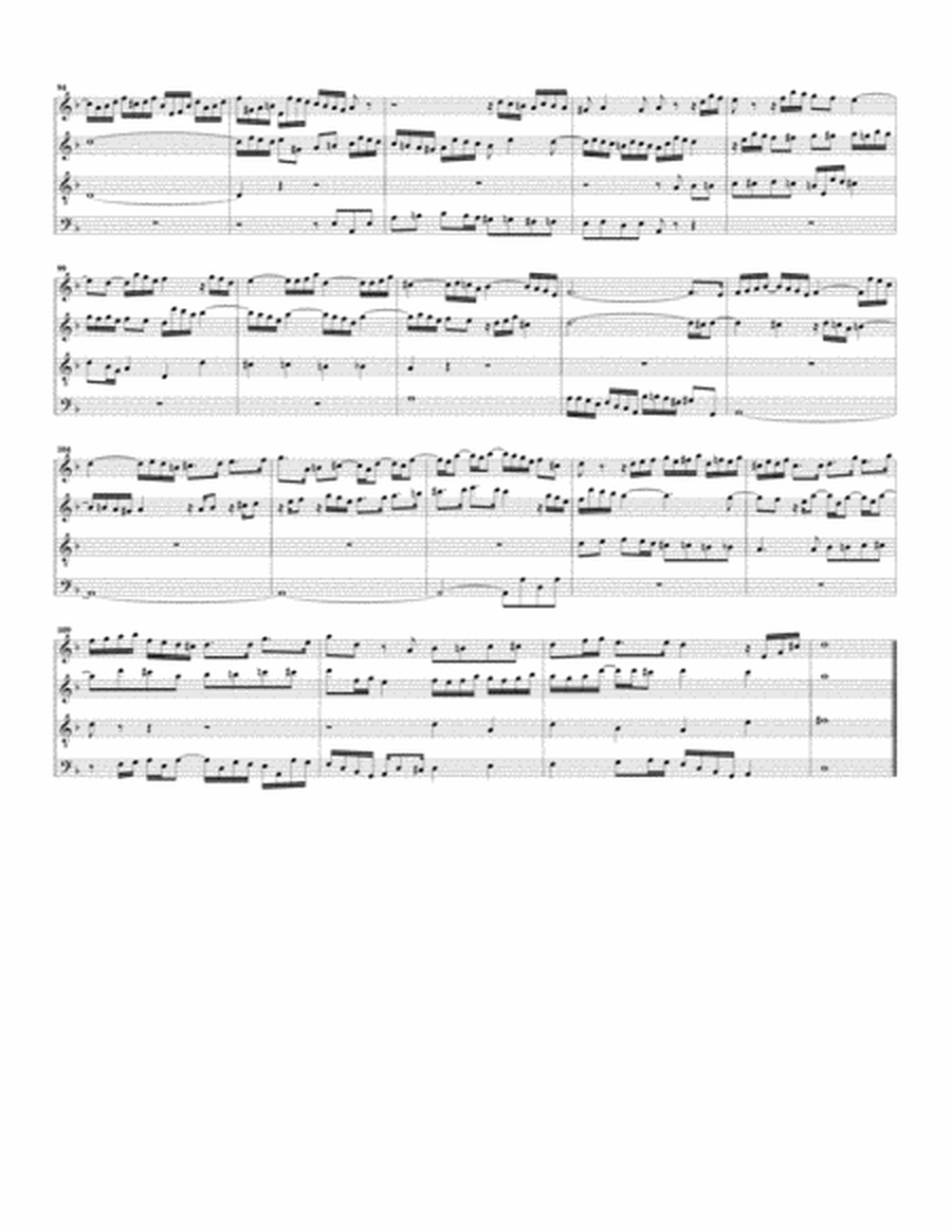 Fugue on a theme by Albinoni, BWV 951 (arrangement for 4 recorders)
