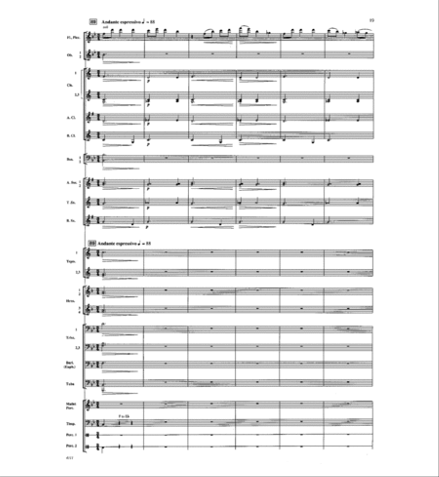 Dawn of a New Day Concert Band scores gallery preview page 18