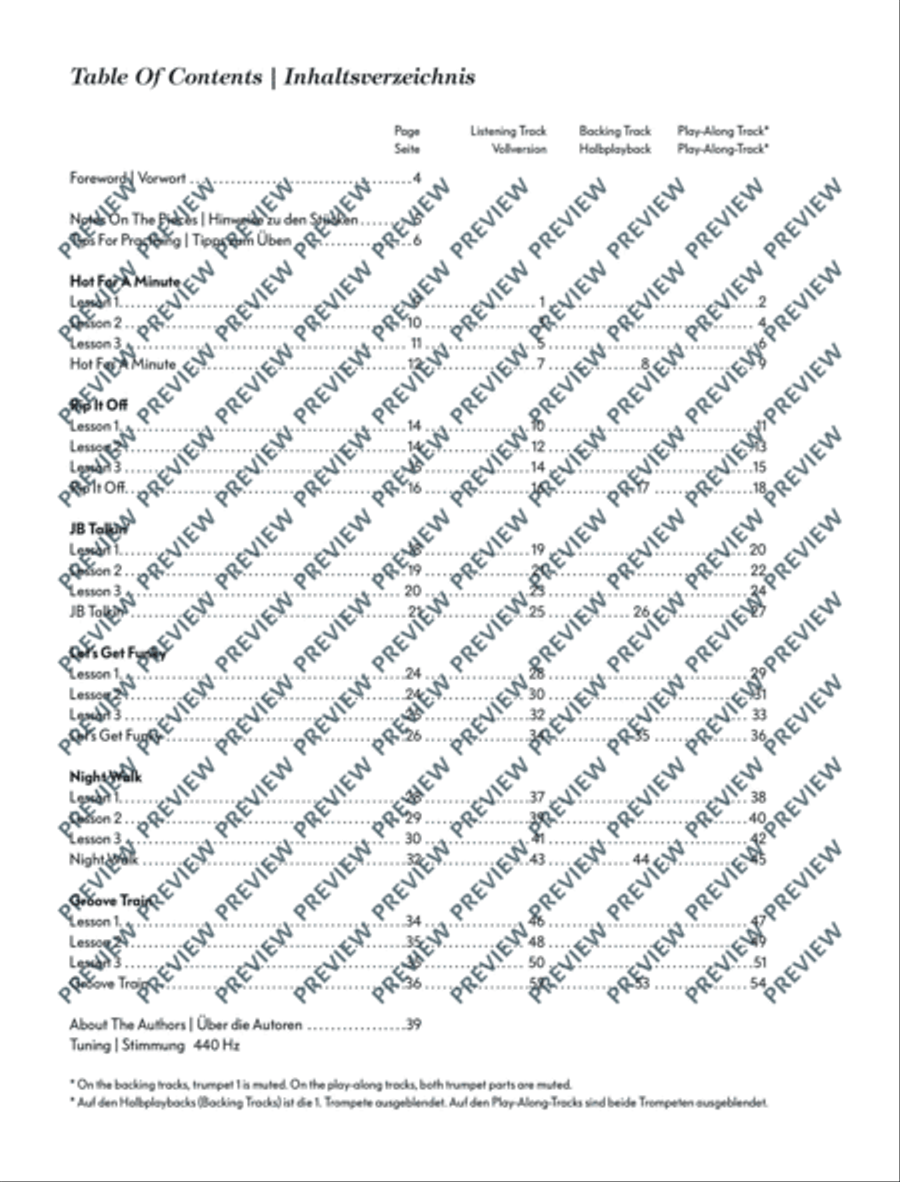 Total Funk Trumpet Trumpet Duet scores gallery preview page 4