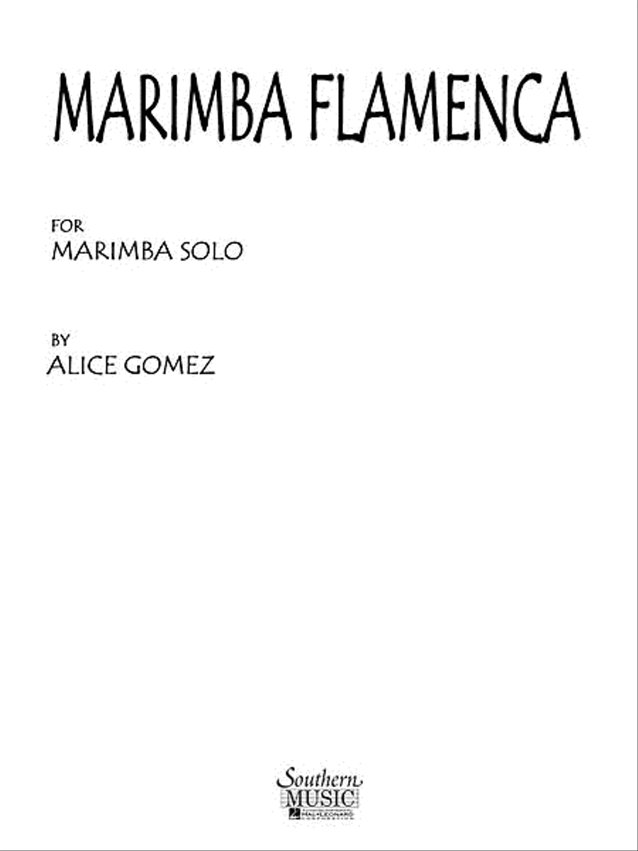Marimba Flamenca Marimba scores gallery preview page 1