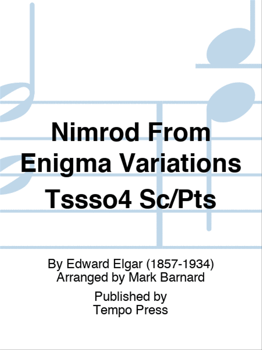 Nimrod From Enigma Variations Tssso4 Sc/Pts String Orchestra scores gallery preview page 1