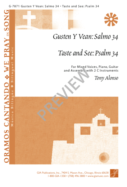 Gusten y Vean: Salmo 34 / Taste and See: Psalm 34 image number null