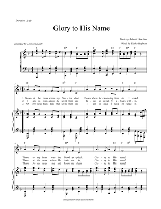 Glory to His Name! (Down at the Cross)