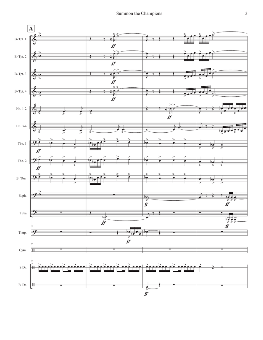 Summon the Champions Brass Ensemble scores gallery preview page 6