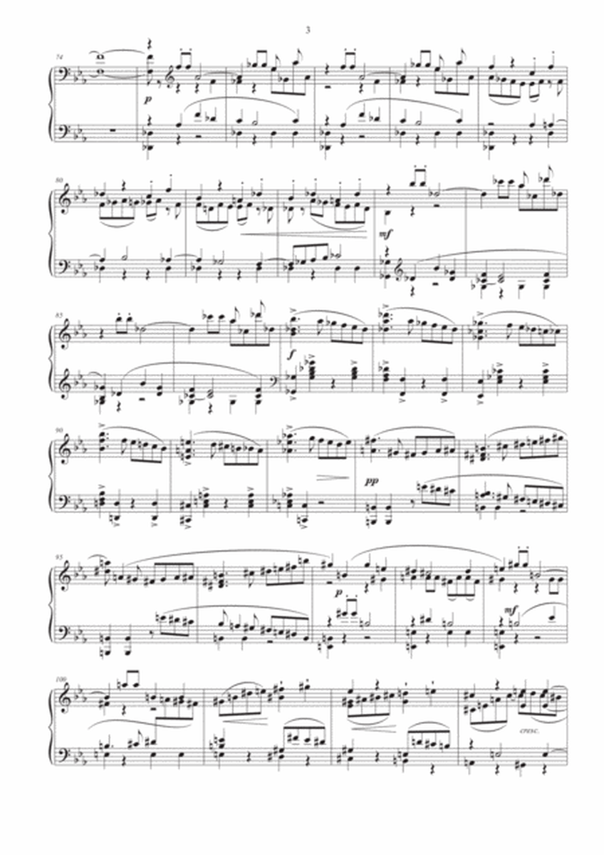 Symphony No. 4 in E flat major, 1st movement