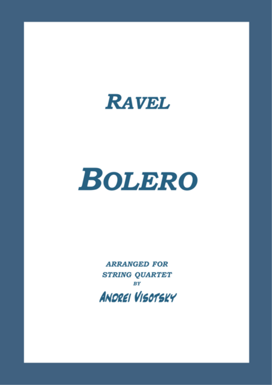 Bolero String Quartet scores gallery preview page 1