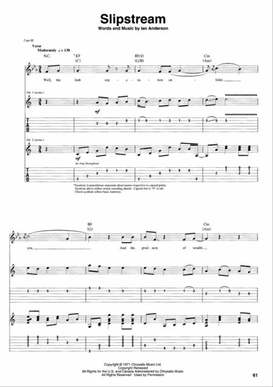 Jethro Tull – Aqualung Electric Guitar scores gallery preview page 2