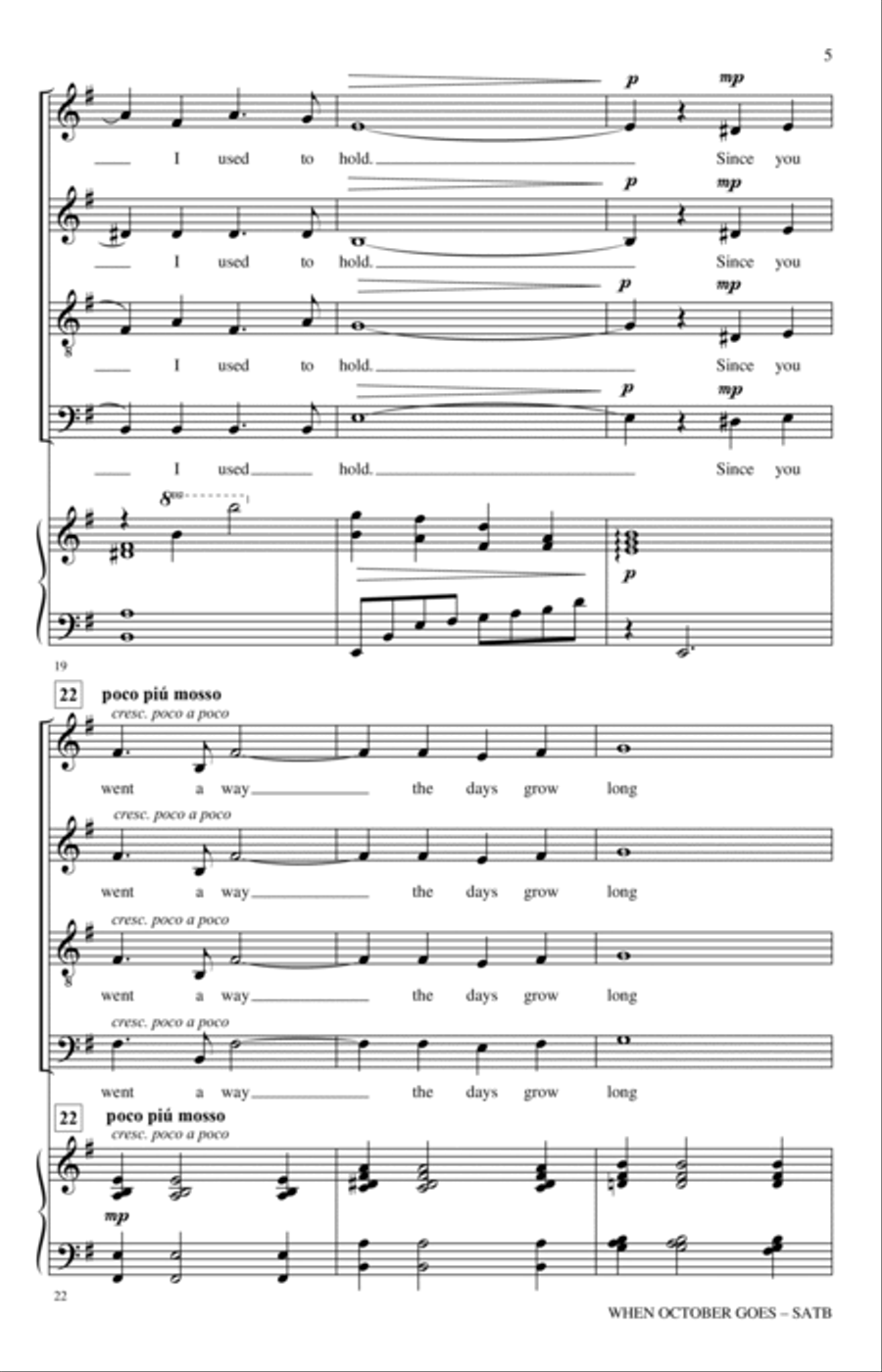 When October Goes (with Autumn Leaves) 4-Part scores gallery preview page 4