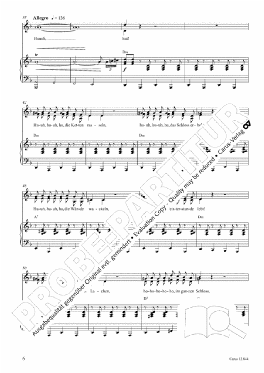 Gruselmonsterzaubersongs. Heft II Children's Choir scores gallery preview page 7