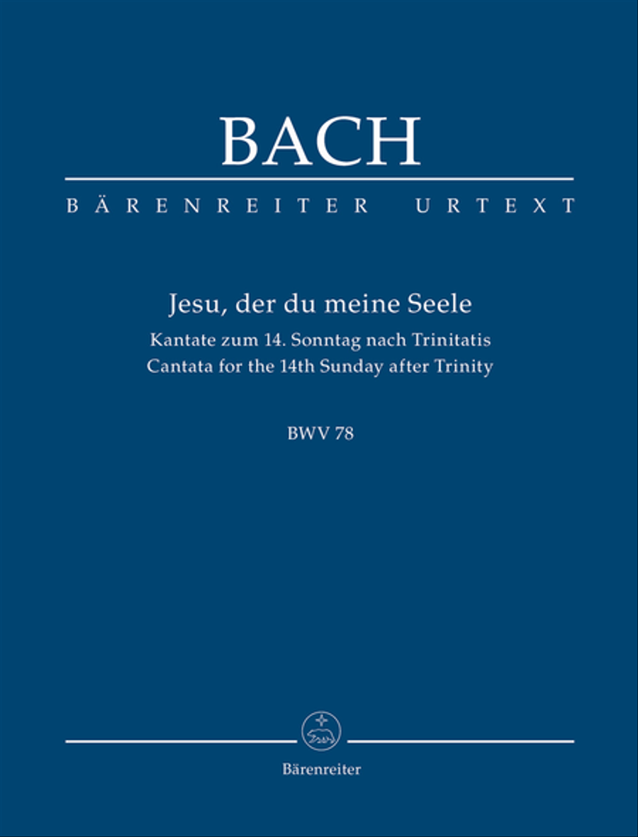 Book cover for Jesu, by Thy Cross and Passion, BWV 78