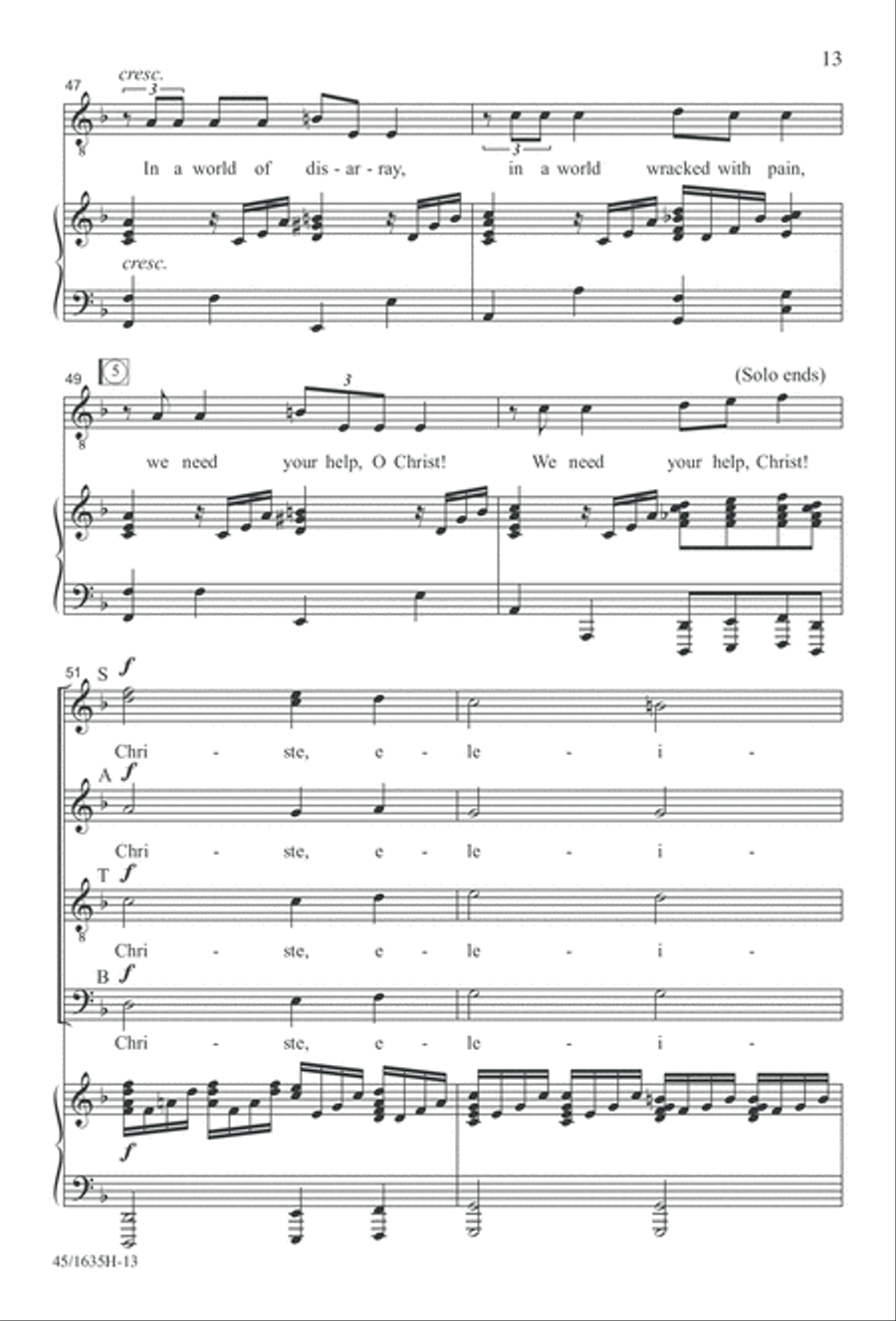 Mass: A Celebration of Love and Joy 4-Part scores gallery preview page 13