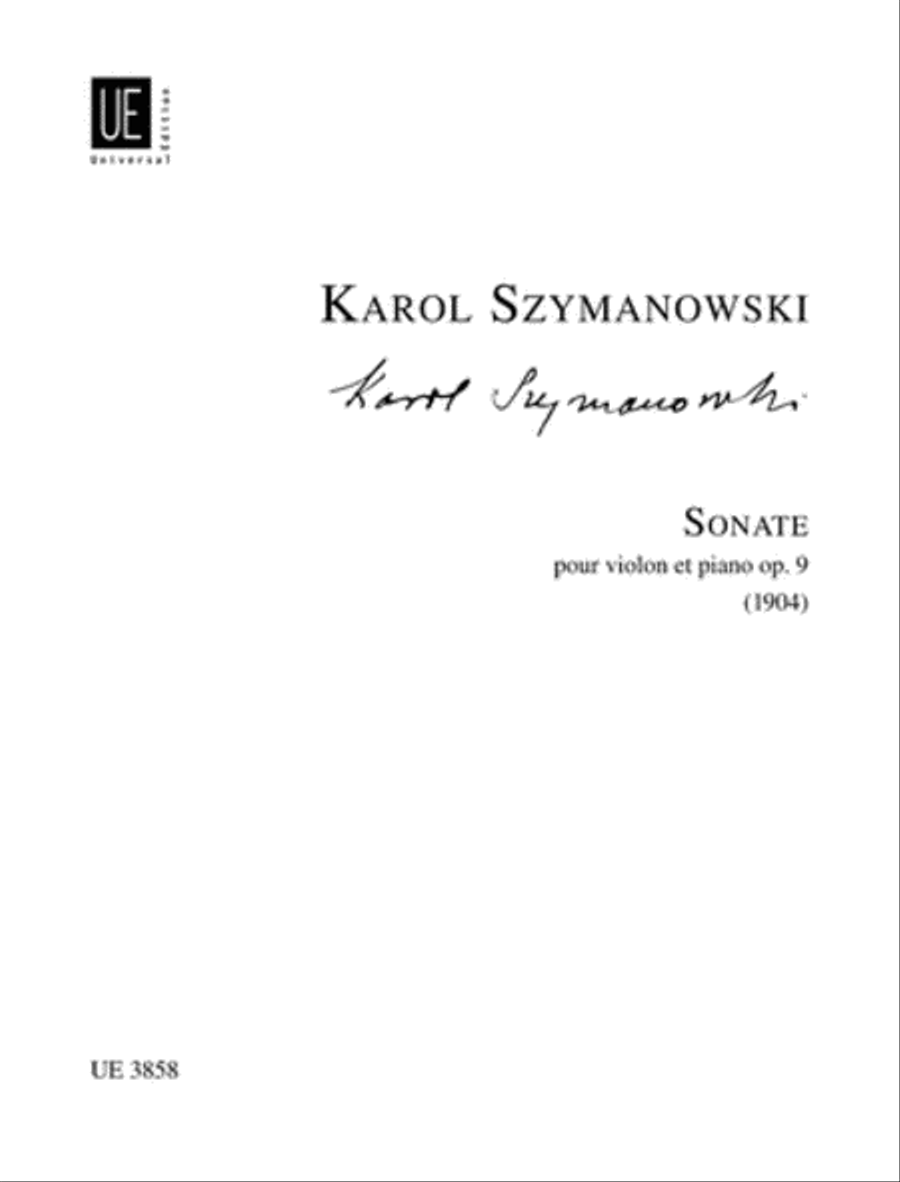 Violin Sonata, Op. 9 Violin Solo scores gallery preview page 1
