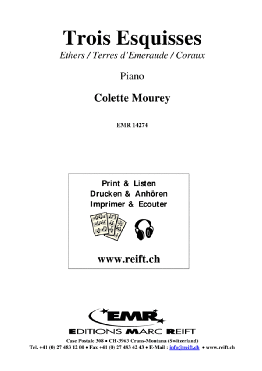 Trois Esquisses Piano Solo scores gallery preview page 2