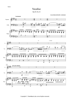Vocalise Op.34, No.14