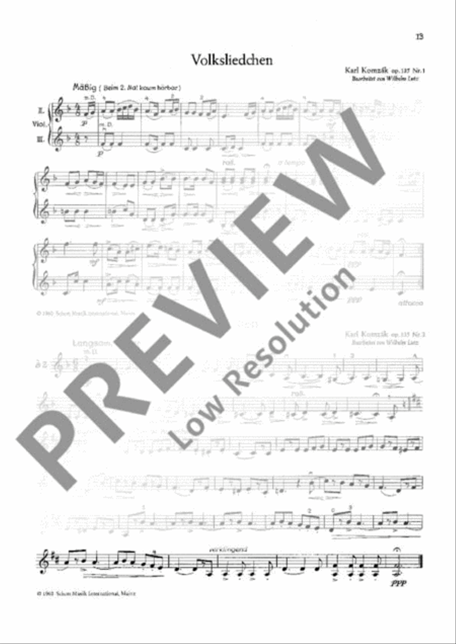 Unterhaltungskonzert Unterhaltungskonzert Violin scores gallery preview page 14