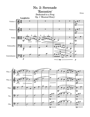 Serenade in A minor op. 1 no. 2