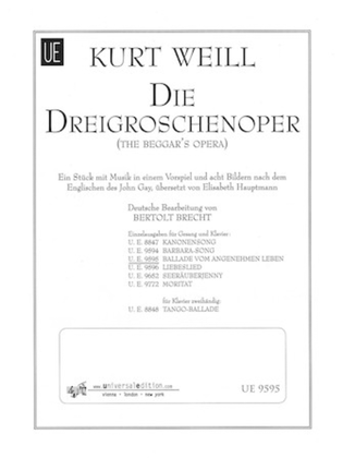Book cover for Ballade vom angenehmen Leben from The Threepenny Opera