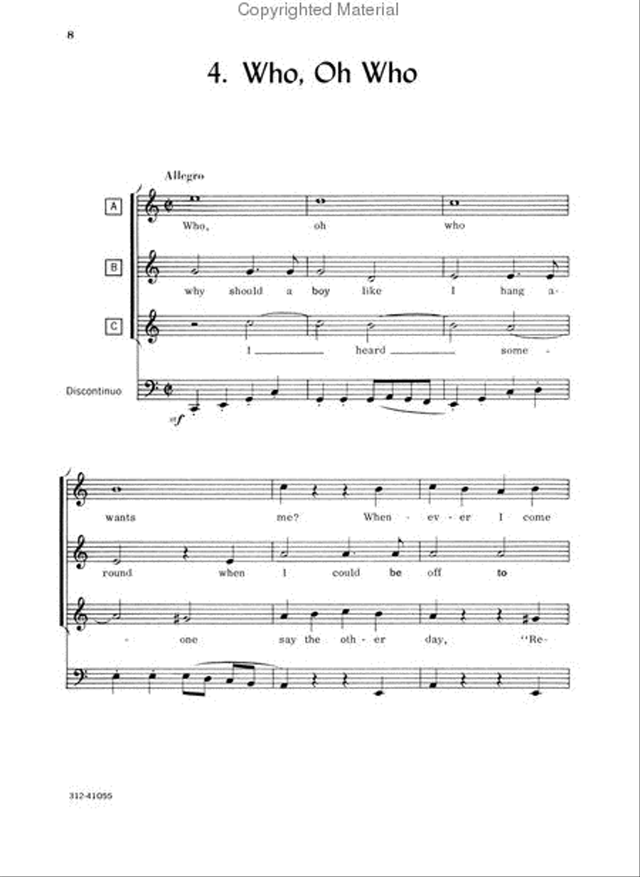 The Art of the Ground Round Choir scores gallery preview page 4