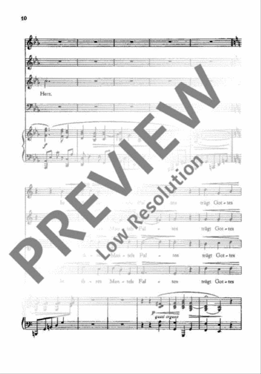 Drei Chöre 4-Part scores gallery preview page 13