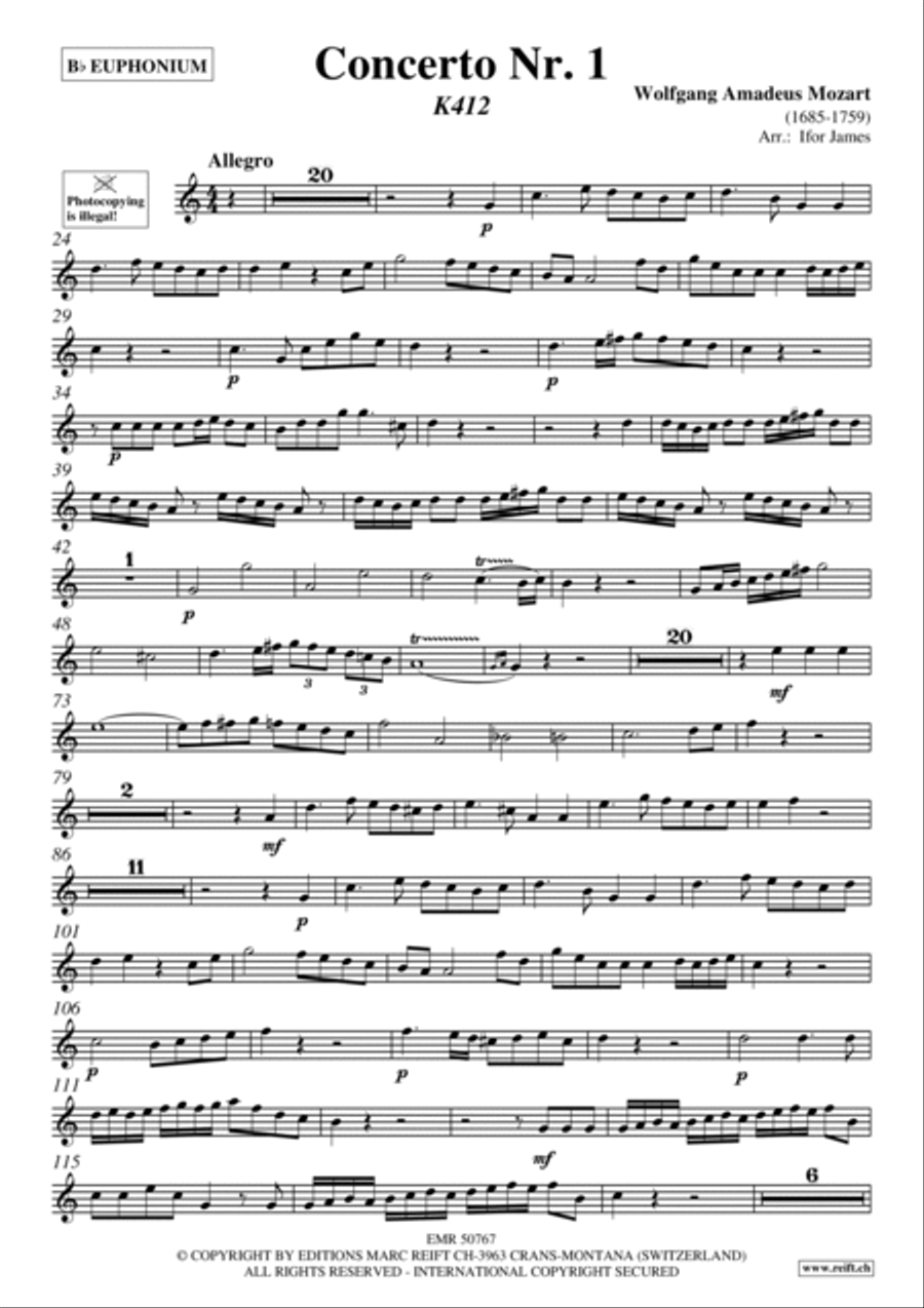 Concerto No. 1 Euphonium scores gallery preview page 2