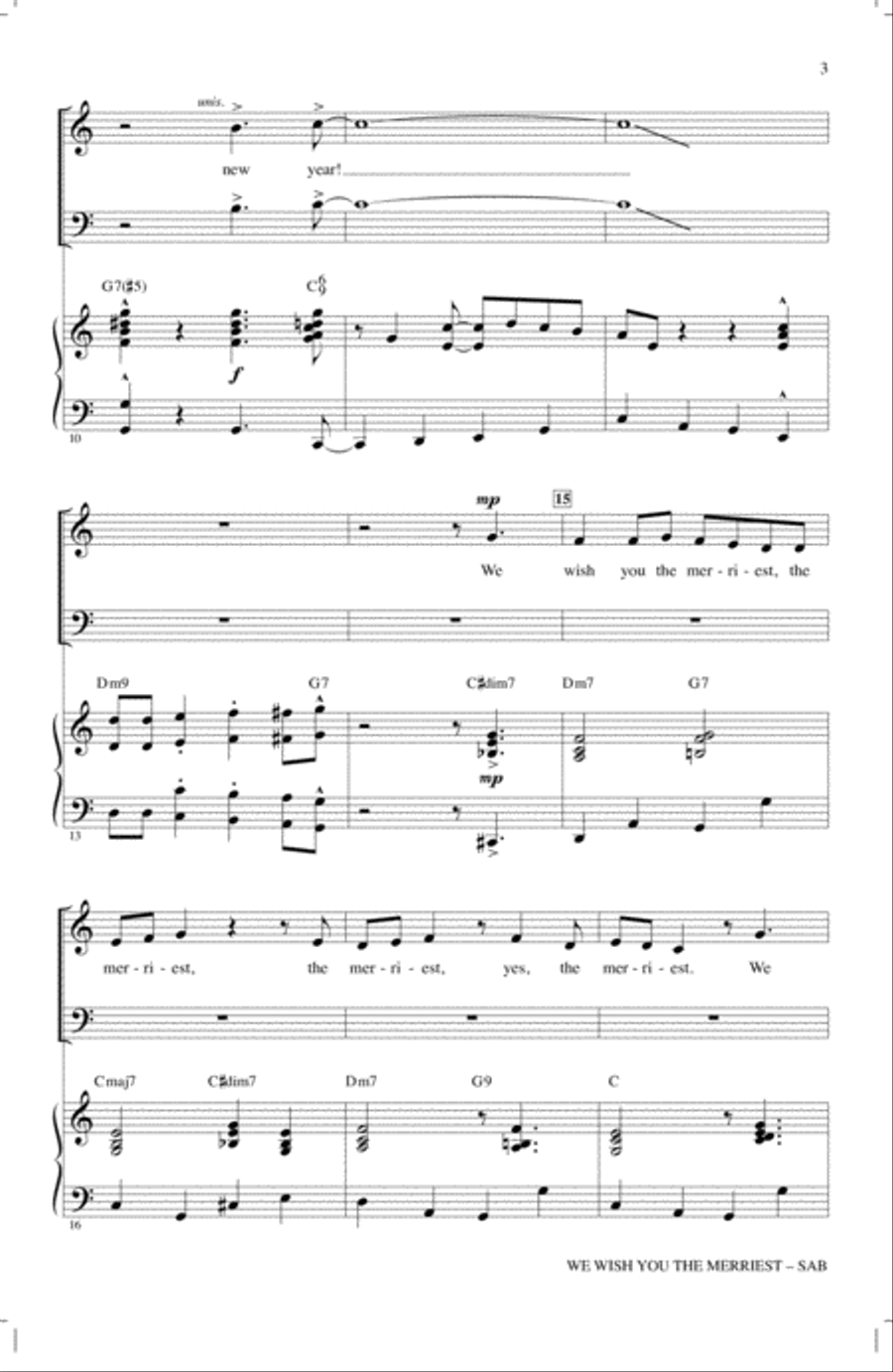 We Wish You The Merriest 3-Part scores gallery preview page 2