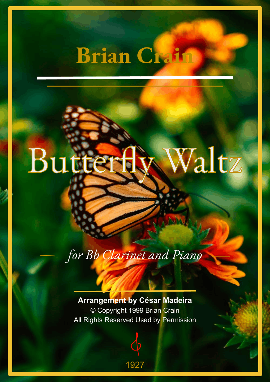 Butterfly Waltz B-Flat Clarinet scores gallery preview page 1