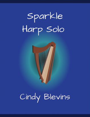 Book cover for Sparkle, original solo for Lever or Pedal Harp