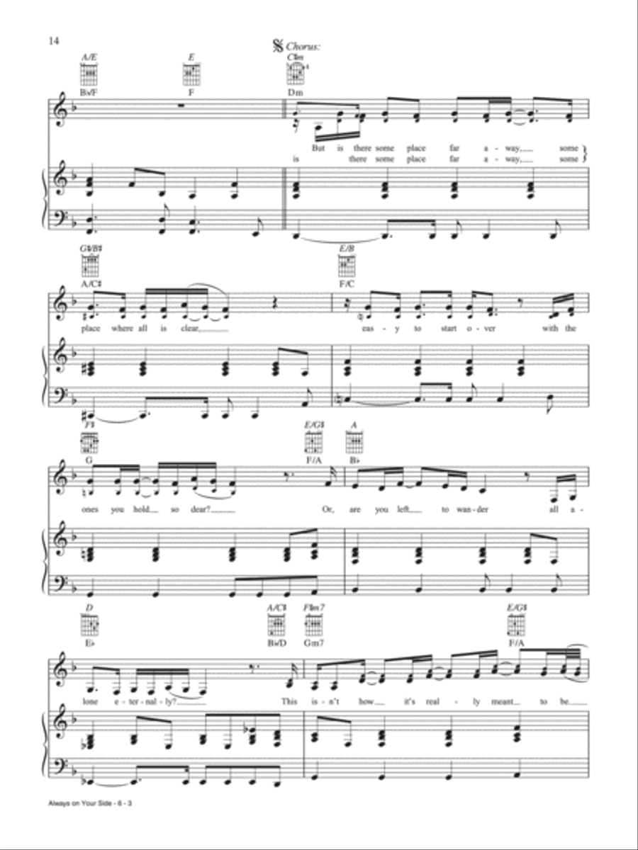 Always On Your Side Piano, Vocal, Guitar scores gallery preview page 3