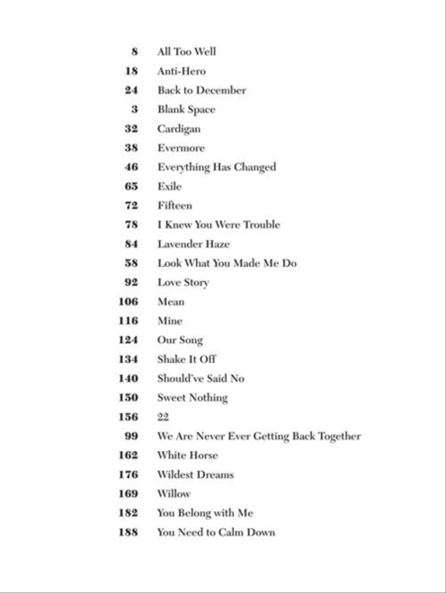 Taylor Swift Easy Piano Anthology - 2nd Edition Easy Piano scores gallery preview page 3
