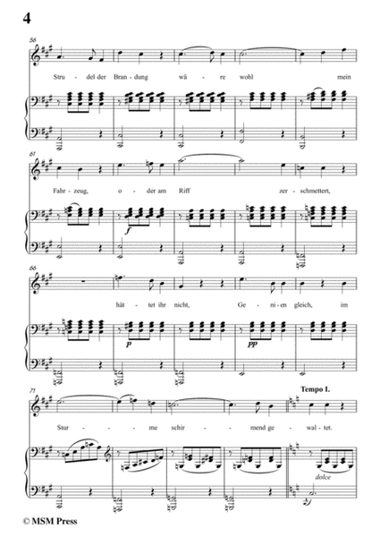 Schubert-Die Schatten,in A Major,for Voice&Piano image number null