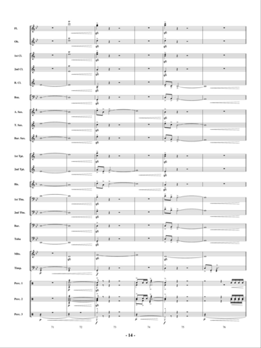 Repercussions Concert Band scores gallery preview page 13